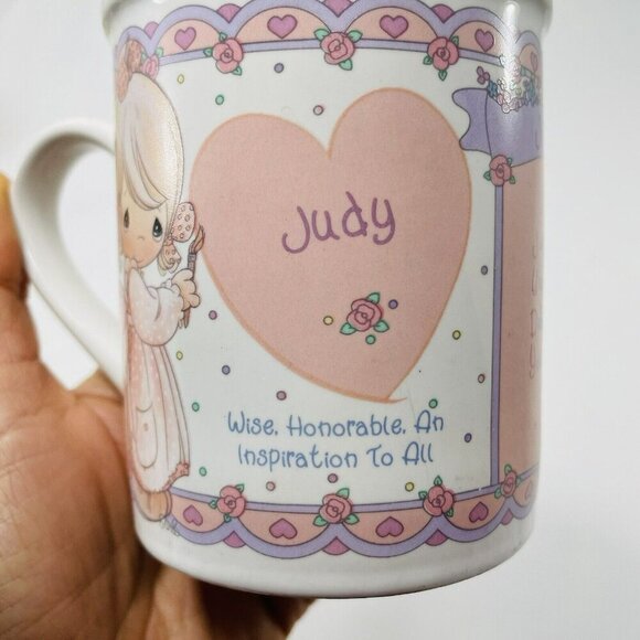 Precious Moments Enesco Judy Mug  Mother Women Girl Name Meaning Personalized - Picture 4 of 12